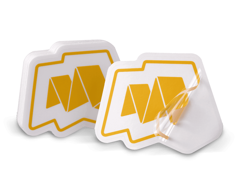 die cut transparent stickers