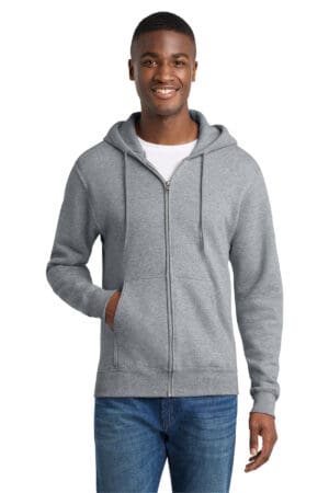 Port & Co  Core Fleece Full-Zip Hooded Sweatshirt. PC78ZH