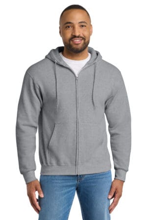 Port & Co  Essential Fleece Full-Zip Hooded Sweatshirt. PC90ZH
