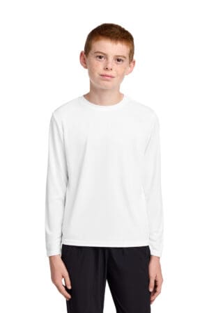 Port & Co  Youth Long Sleeve Performance Tee PC380YLS