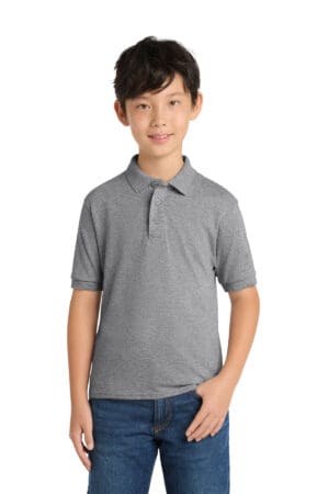 Port & Co  Youth Core Blend Jersey Knit Polo. KP55Y