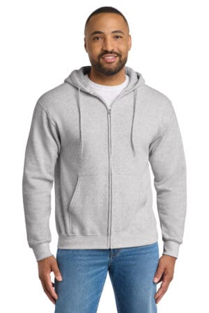Port & Co  Tall Essential Fleece Full-Zip Hooded Sweatshirt. PC90ZHT