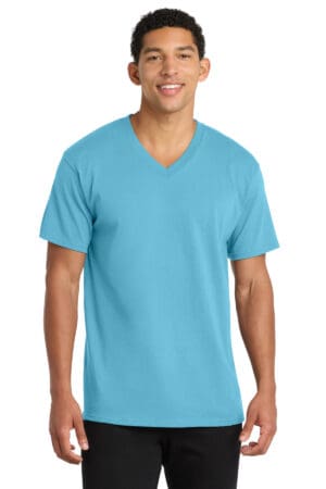Port & Co  Core Cotton V-Neck Tee. PC54V