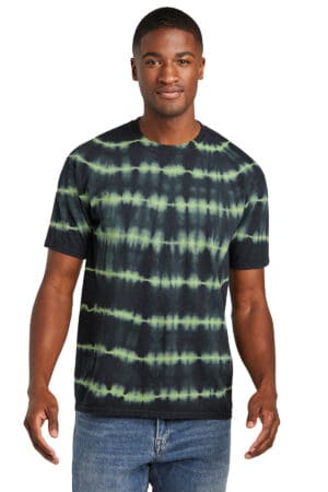 Port & Co  Allover Stripe Tie-Dye Tee PC142