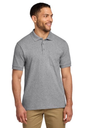 Port & Co  Core Blend Jersey Knit Pocket Polo. KP55P