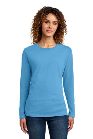 Port & Co  Women's Long Sleeve Core Cotton Tee. LPC54LS