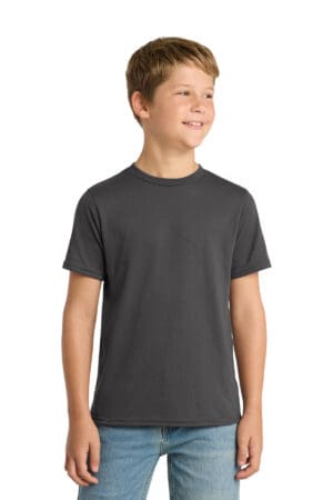 Port & Co  Youth Performance Blend Tee. PC381Y